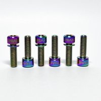 M6 Rainbow Titanium Stem Bolts